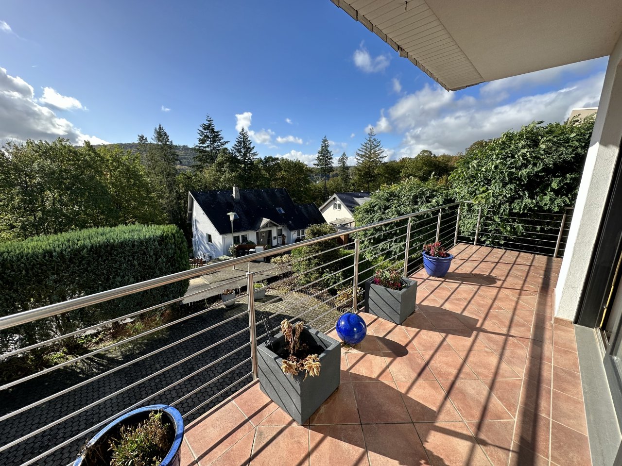 Blick vom Balkon
