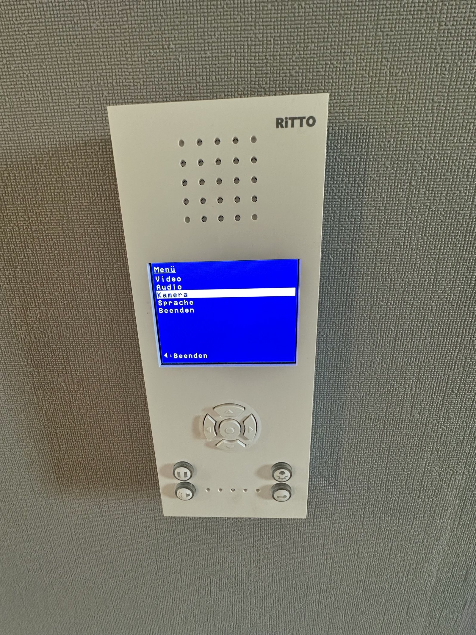 Hochmoderne Ritto Gegensprechanlage mit Touchscreen