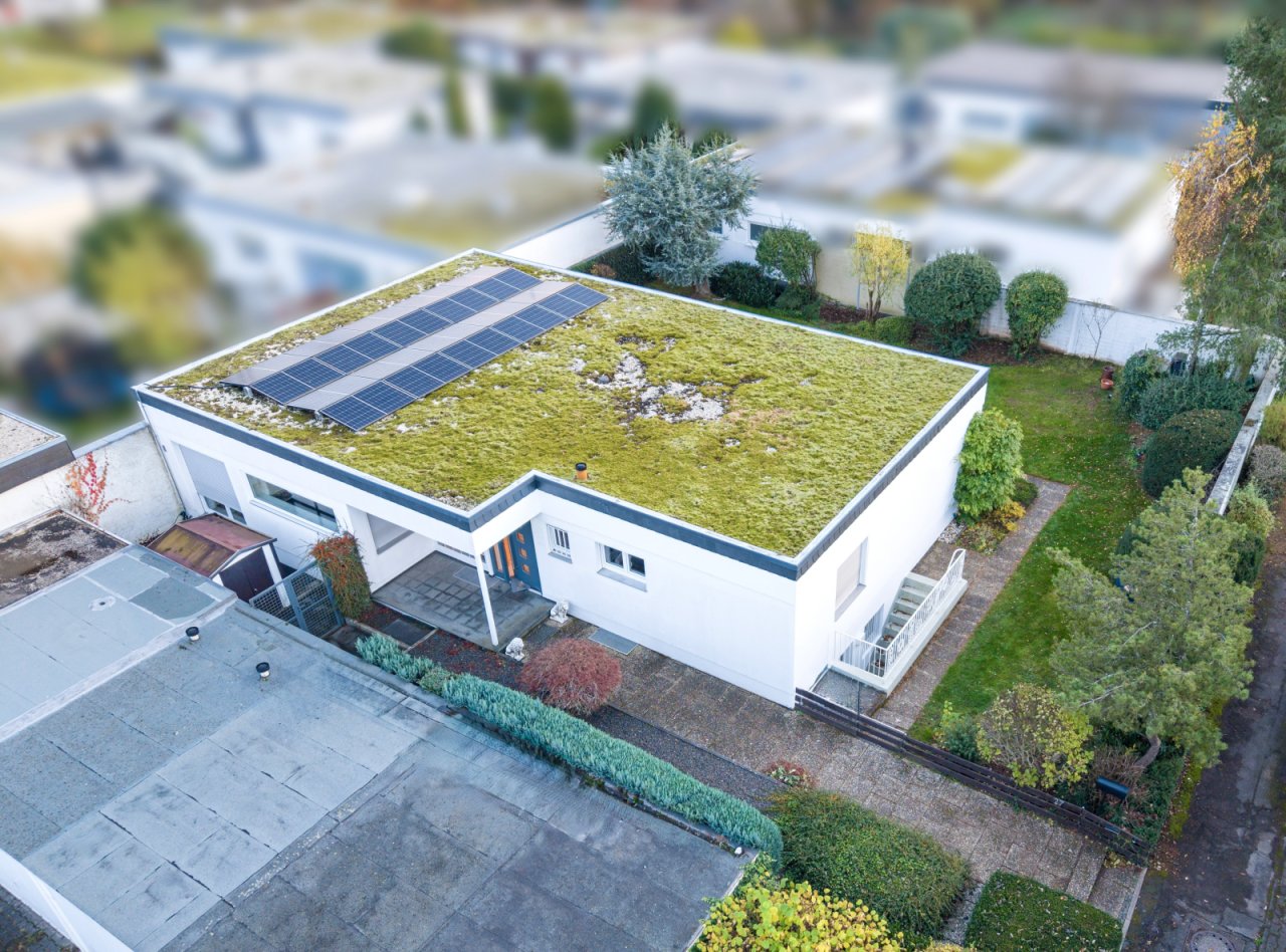 Nachhaltiges Wohnen: Modernes Einfamilienhaus mit Solar