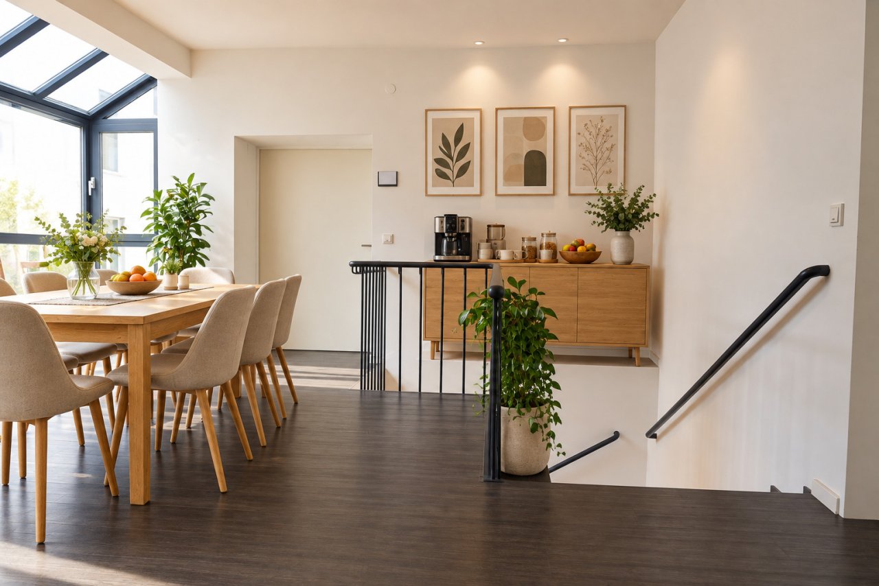 Personalecke mit Einbauküche Personalecke mit Einbauküche